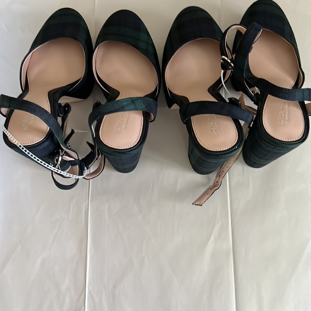 Antonio Melani x Born on Fifth Liv Tartan Plaid Closed Toe Platform Dress Pumps - Picture 5 of 12